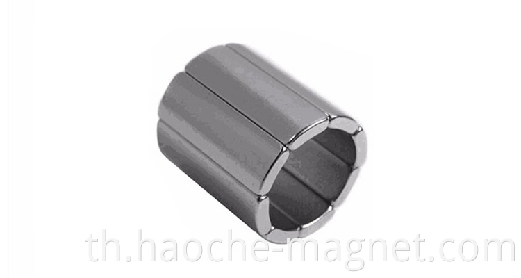 มหาอำนาจแม่เหล็กส่วนโค้งประเภท Neodymium Crescent/Arc/Tile Magnet สำหรับมอเตอร์